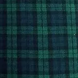 FabricLA 100% Cotton Flannel Fabric - 58/60" Inches (150 CM) Extra Wide Flannel Fabric - Cotton Tartan Flannel Fabric - Use as Blanket, PJ, Shirt, Cloth Flannel Craft Fabric - Blue & Green, 2 Continuous Yard