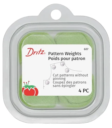 Dritz, 4 Count, Assorted Colors: Green, Pink and Purple Pattern Weights, 4-Count, 4 Count
