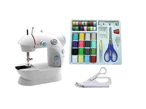 MICHLEY LSS-202Combo Lil' Sew & Sew LSS-202 Combo Mini Sewing Machine, Electrical, White