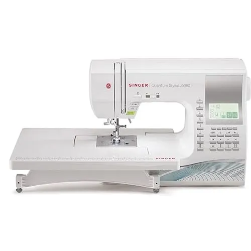 SINGER | 9960 Sewing & Quilting Machine With Accessory Kit, Extension Table - 600 Stitches & Electronic Auto Pilot Mode