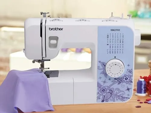 Brother XM2701 Sewing Machine, Lightweight, Full Featured, 27 Stitches, 6 Included Feet