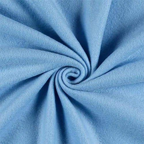 Polar Fleece Solid Sky Blue, Fabric by the Yard