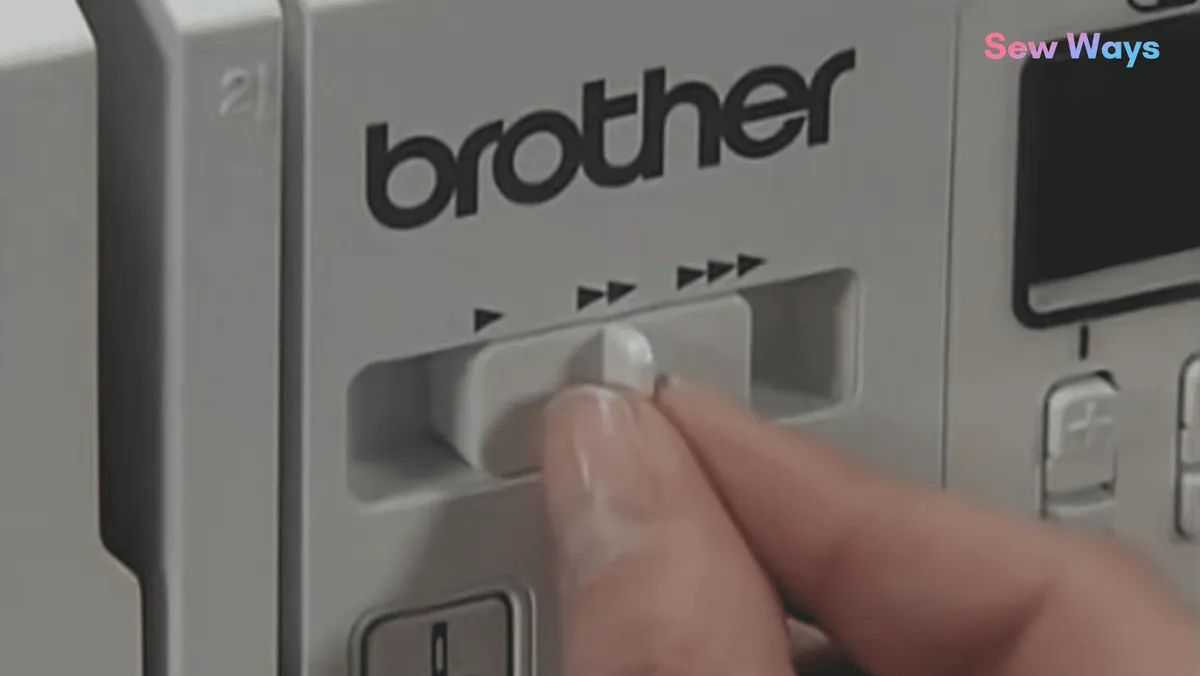 Brother HC1850 speed adjustment