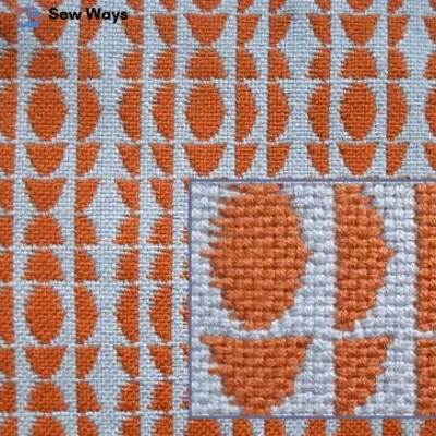 Illustration of machine-made dobby weave pattern