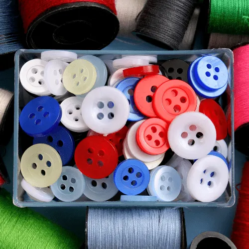 Polyester buttons
