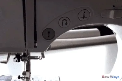 Brother CS6000i reverse stitch button