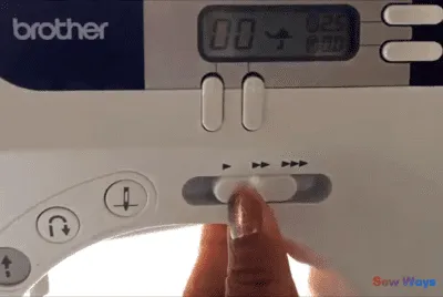 brother cs6000i stitching speed