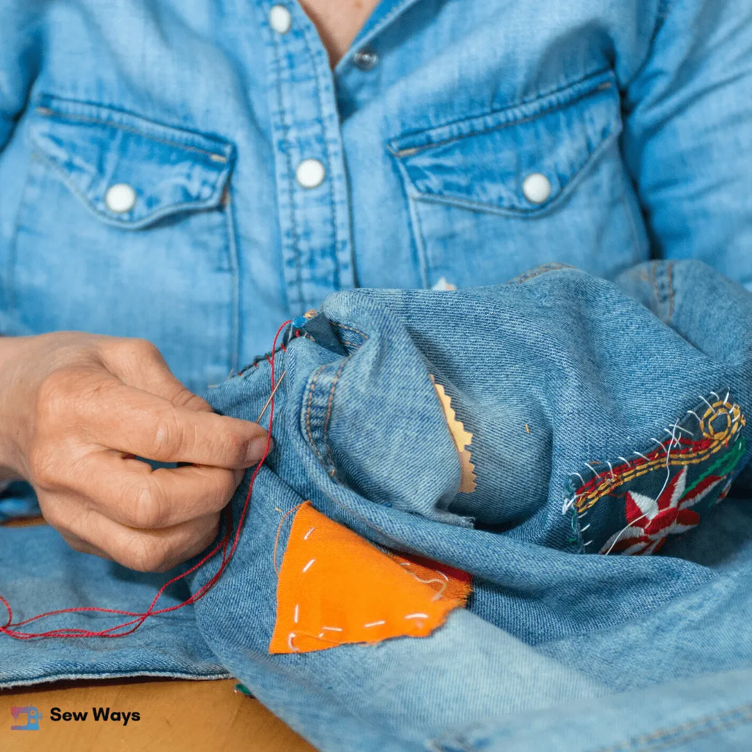 repair ripped jeans